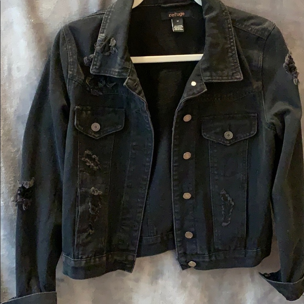 Denim black jacket